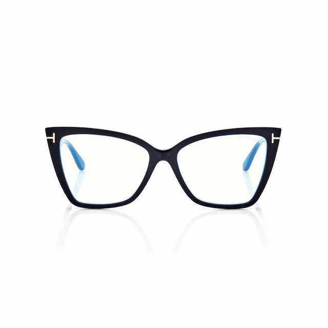 Blue Block Square Cat Eye Opticals